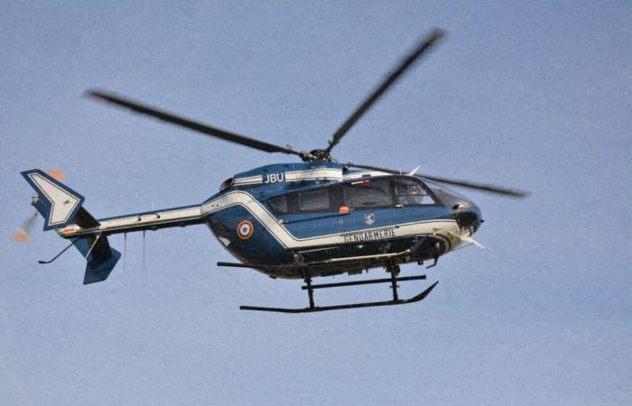 Hubschrauber, Egge … Ein großartiges Gerät, um Diebe in der Eure abzufangen