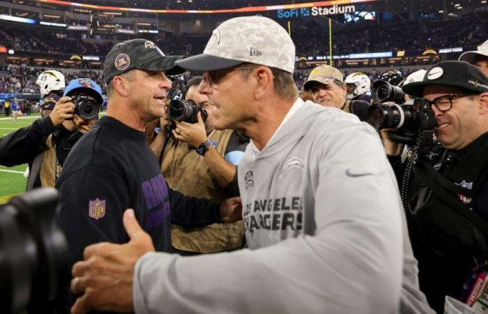 NFL: Ravens besiegten Chargers im Spiel zwischen den Brüdern John und Jim Harbaugh