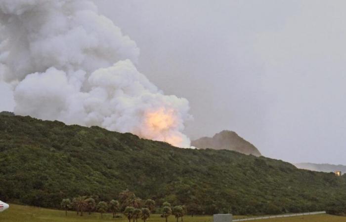 Großbrand auf einer Raketenstartbasis in Japan