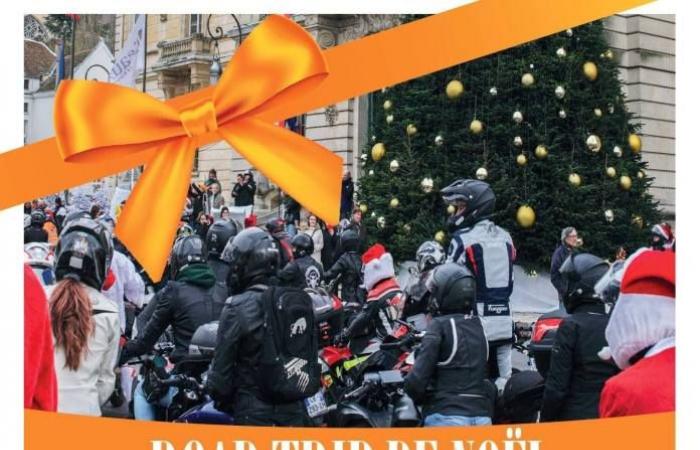 Seine-et-Marne: Dritte Auflage. Beim Christmas Road Trip kreuzen Biker die Region, um kranken Kindern eine kleine Freude zu bereiten!