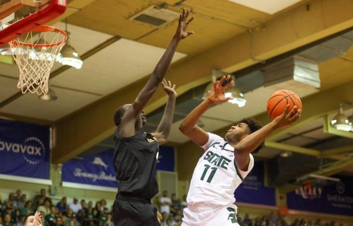 Die besten Fotos vom Sieg der MSU Basketball gegen Colorado in…