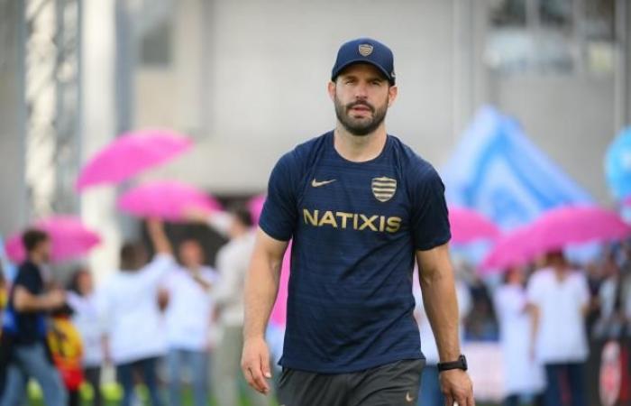 Frédéric Michalak nach der Ohrfeige, die Racing gegen Stade Français erhalten hat (Racing 92)