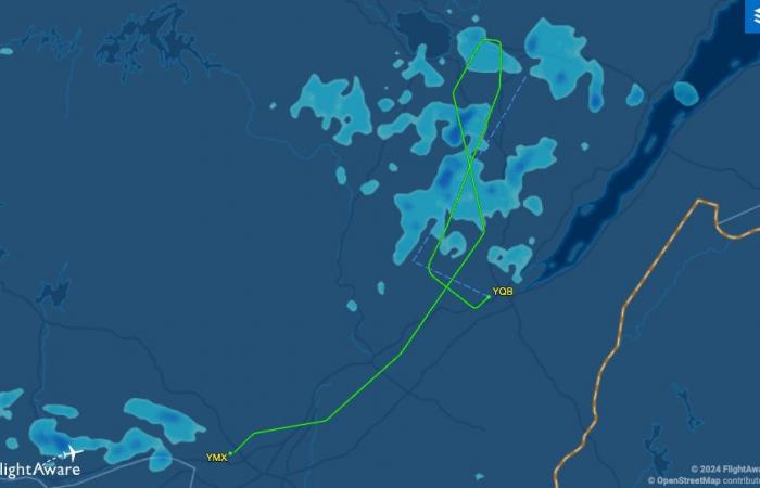 Ein Vorfall, der sich während der Landung einer Boeing 737 in Mirabel ereignete