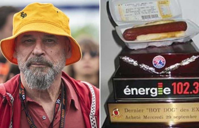 Guy Laliberté besitzt den letzten Hot Dog, der bei einem Expos-Spiel im Olympiastadion verkauft wurde