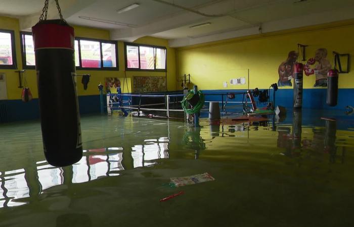 Überschwemmungen im Maison de la Culture und im Maison des Sports in Nevers