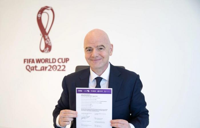 Gianni Infantino bezeichnet den Qatar Legacy Fund 2022 als „beispielloses, noch nie dagewesenes Niveau“