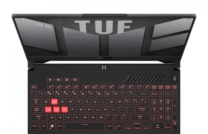 Aktion 974 € Asus TUF Gaming A15 TUF507NUR-DRLP064W, Multimedia-Gaming-Laptop-PC unter Ryzen 7 7435HS und RTX 4050 mit 1 TB SSD und 15″ 144Hz-Bildschirm