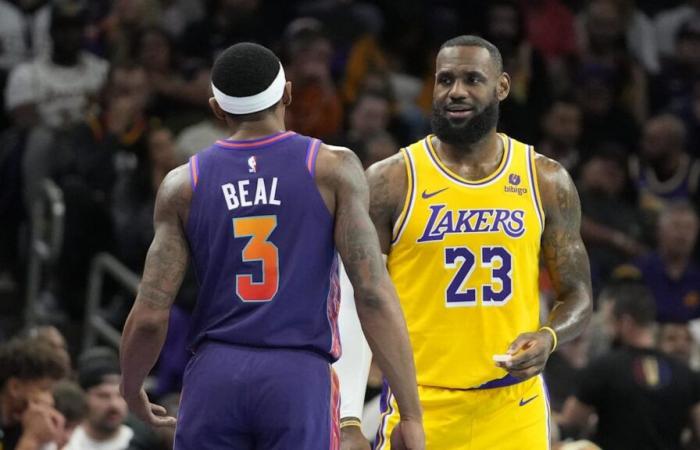 Bradley Beals Chase-Down-Block gegen LeBron James ging im Lakers-Suns-Spiel viral