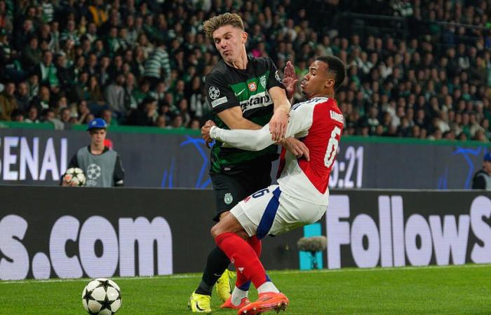 Viktor Gyökeres antwortet auf Gabriel Magalhães‘ Schimpfwort – C1 – J5 – Sporting CP-Arsenal (1-5)