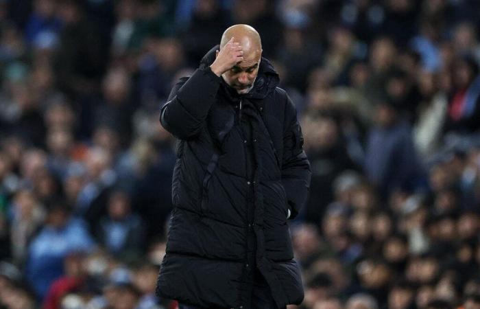 City sinkt, Pep Guardiola verletzt sich vor Wut