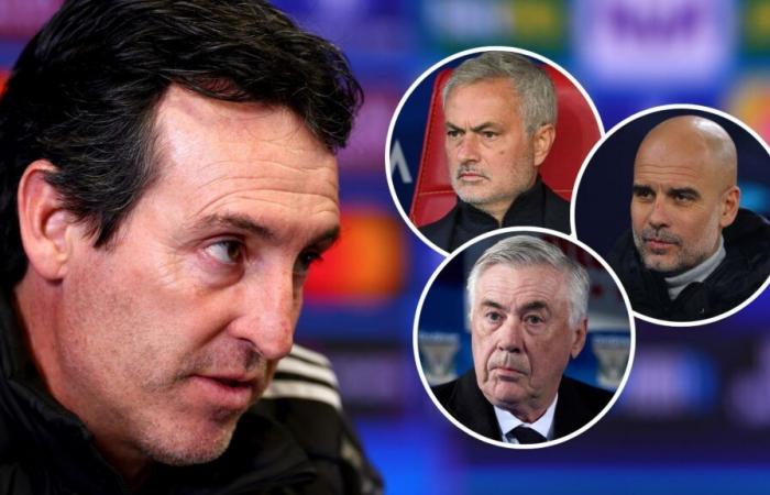 Unai Emery kann Pep Guardiola, Carlo Ancelotti und Jose Mourinho schlagen und heute Abend den ersten Platz in der Champions League erreichen