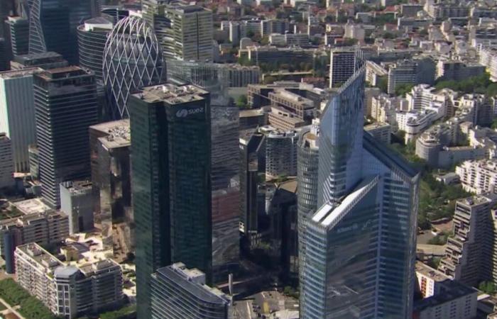 Der Bezirk La Défense mitten in der Krise