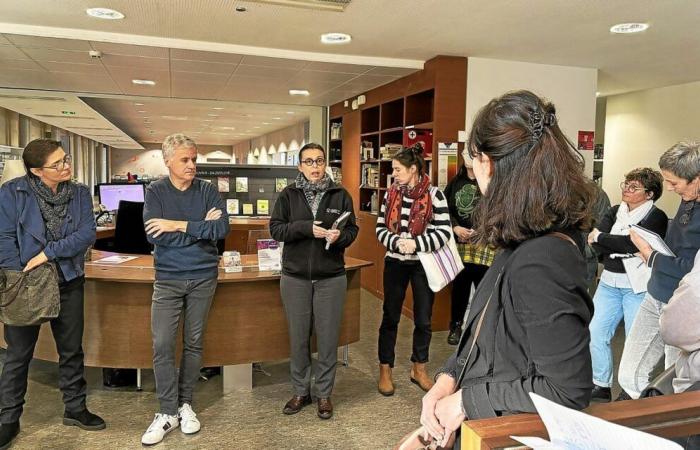 In Quimper entdecken sie die Buchberufe bei einer Führung durch die Mediathek