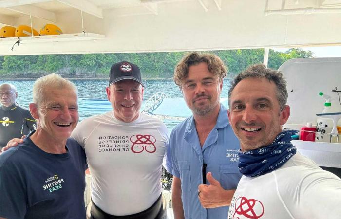 Prinz Albert II. und Leonardo DiCaprio auf einer Expedition zu den Salomonen