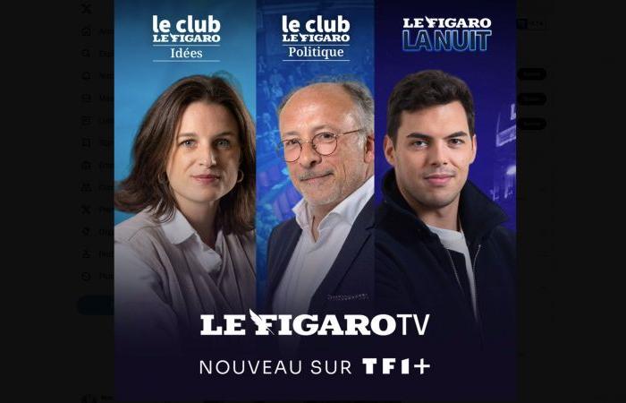 TF1+ wächst weiter mit der Integration des Fernsehsenders Figaro und seiner Inhalte