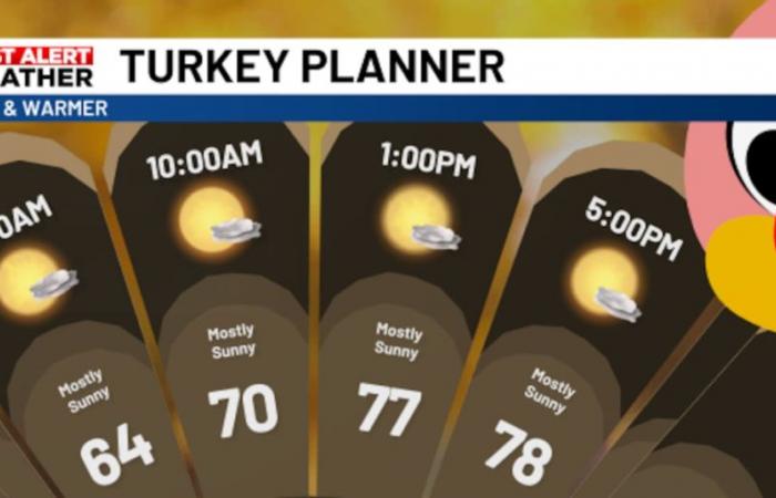 Die Suncoast verschlingt bei Sonnenaufgang Nebel und schafft so Platz für ein Picknick – perfekt für den Thanksgiving-Tag