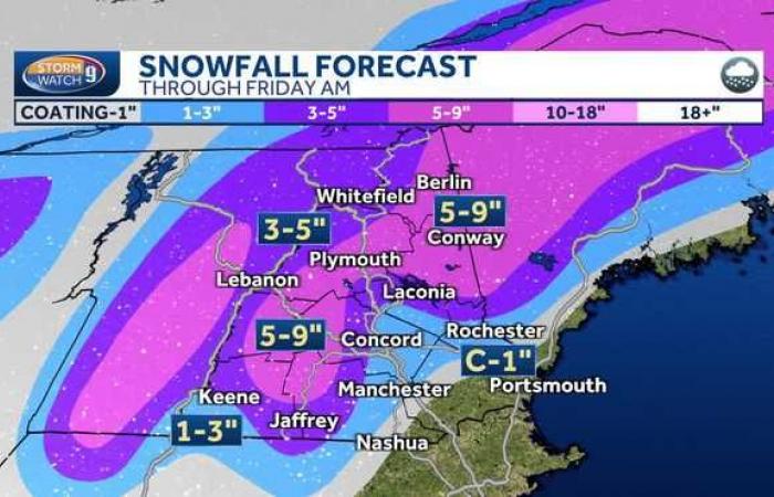 Thanksgiving-Sturm bringt Schnee und Regen