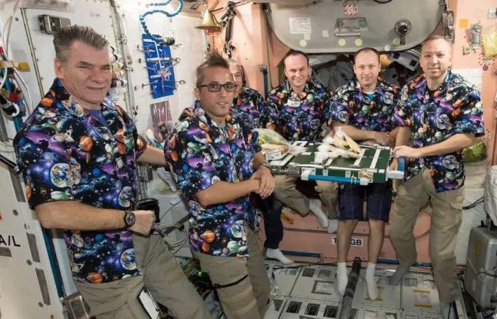 Astronauten auf der Internationalen Raumstation setzen eine lange Tradition fort, Thanksgiving im Weltraum zu feiern