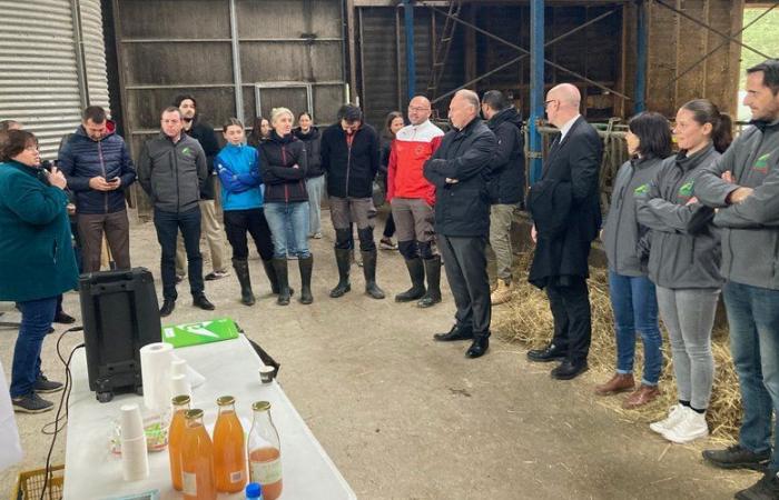 Bei Gaec Pic fand der Innov’action Day statt, der von der Landwirtschaftskammer Lozère organisiert wurde