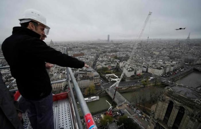 Emmanuel Macron erwartet seinen letzten Besuch auf der Baustelle der Kathedrale vor ihrer Wiedereröffnung