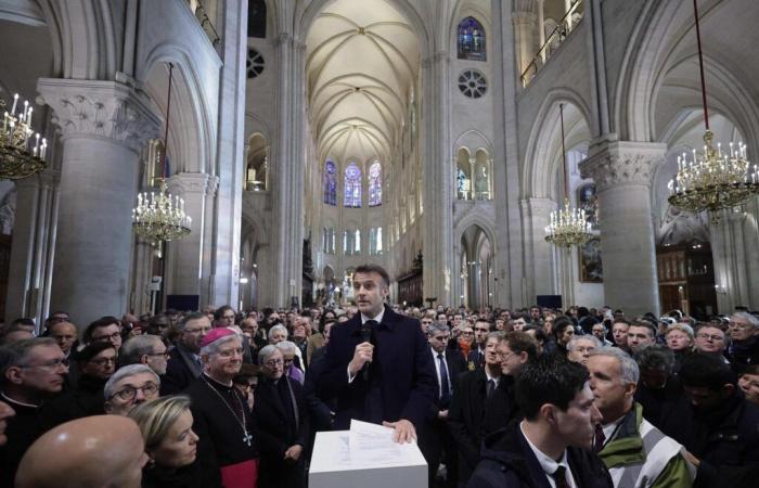 In Notre-Dame de Paris: Emmanuel Macrons „erfolgreiche Wette“