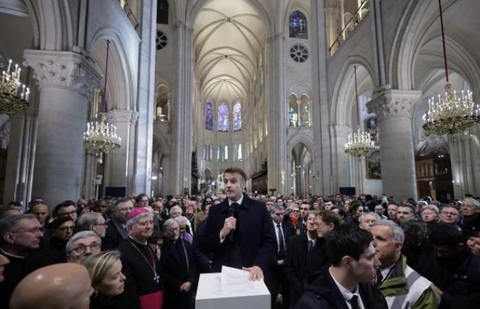 Emmanuel Macron glaubt, dass die Wiedereröffnung der Kathedrale „einen Schock der Hoffnung“ bedeuten wird.