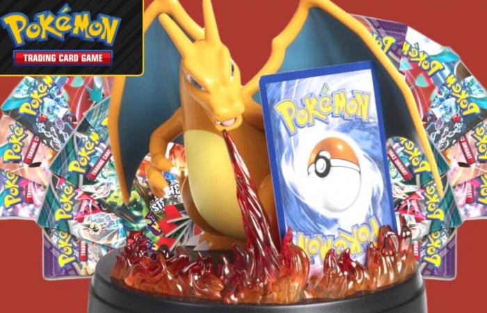 Holen Sie sich 10 Pokémon-Sammelkartenspiel-Pakete und eine coole Glurak-Statue zum günstigen Black-Friday-Preis