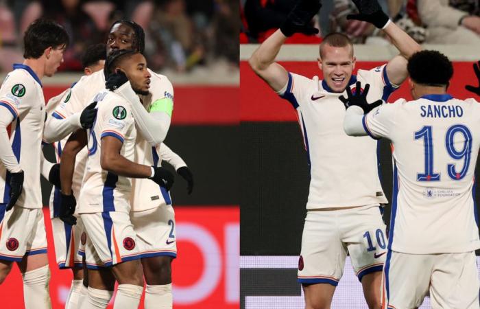 Chelsea-Spielerbewertungen gegen Heidenheim: Christopher Nkunku und Mykhailo Mudryk erledigen den Job! Der Stürmer der Blues liegt in der Europa Conference League am Tor, während Jadon Sancho mit zwei Assists der Star ist