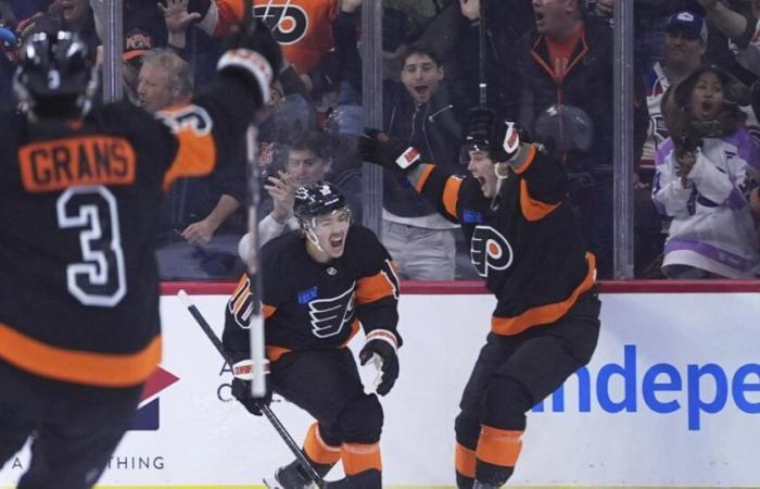 Travis Konecny ​​trifft beim 3:1-Sieg Philadelphias gegen die Rangers zweimal |