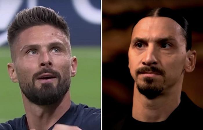 Die Legende Zlatan Ibrahimovic (43 Jahre) leert seine Tasche auf Olivier Giroud: „Er hat das…