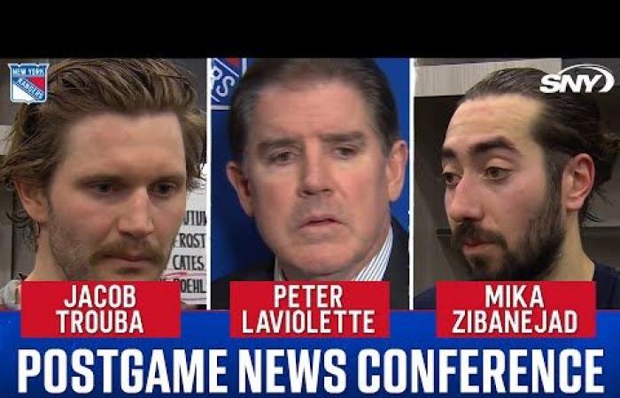 Mika Zibanejad, Jacob Trouba und Peter Laviolette über das schlechte erste Drittel gegen Phi, das die Rangers zum Scheitern verurteilte | TRÄUME