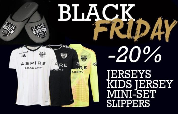 -20 % auf Trikots: Black Friday bei der KAS Eupen