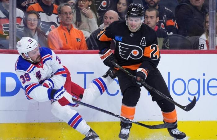 Travis Konecny ​​trifft beim 3:1-Sieg Philadelphias gegen die Rangers zweimal