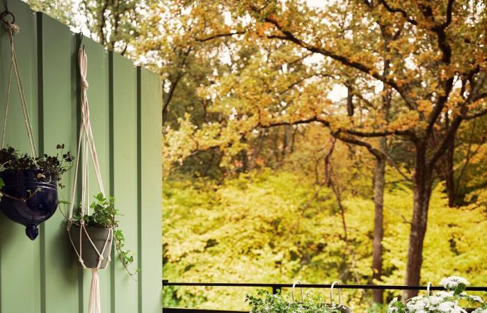 Eine 38 m² große Wohnung in Vintage-Farben