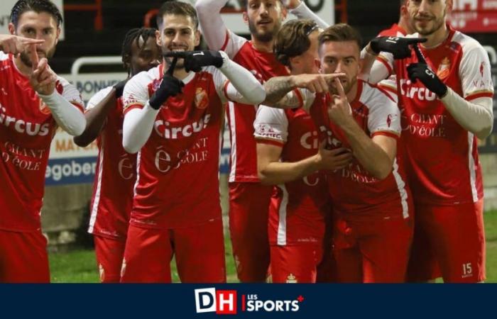 Rote Karte, verschossener Elfmeter, Rettung auf der Linie: Mons hat gegen SL16 Angst, gewinnt aber dank seines ersten Drittels (3:1)