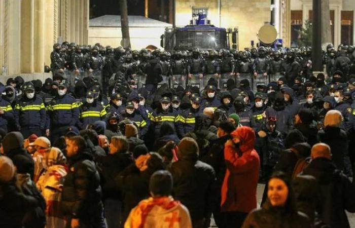 In Georgien versammelten sich Tausende proeuropäische Demonstranten in Tiflis