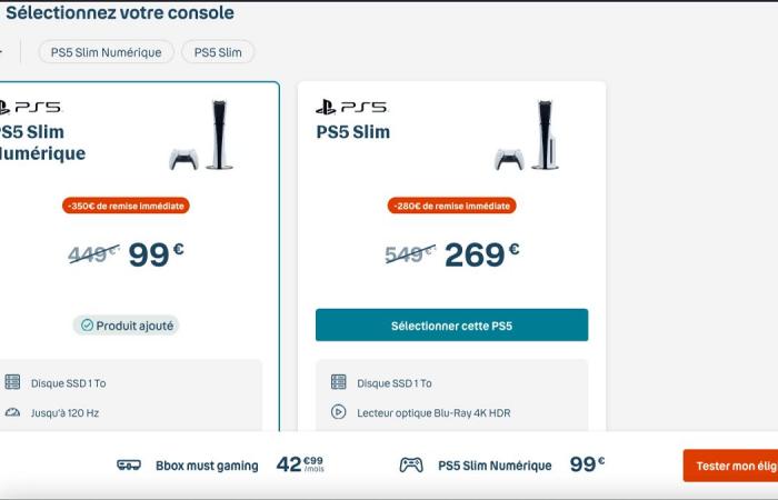 Bouygues Telecom senkt die Preise der PS5 zum Black Friday: unter 100 €!