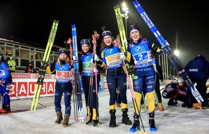 Biathlon: Auf den Tag genau zwei Jahre nach seinem letzten Staffelsieg bei der Weltmeisterschaft ist Schweden zurück auf der Erfolgsspur | Nordic Mag | Nr. 1 Biathlon