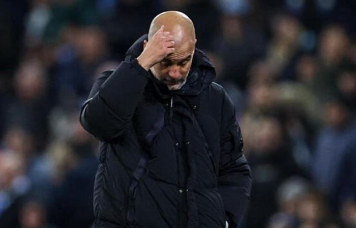 Pep Guardiola, der mit Emotionen über seinen Abschied von Barça spricht