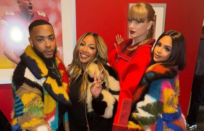 Taylor Swift trifft sich mit den Chiefs WAGs Chariah Gordon und Sheawna Weathersby