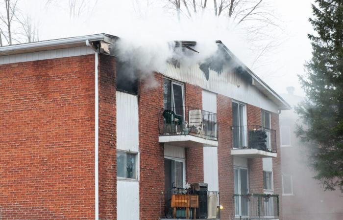 Feuer wirft 15 Menschen auf die Straße