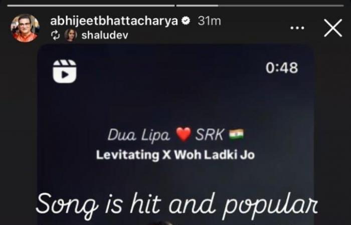 Abhijeet Bhattacharya ist sauer darüber, dass der Track „Dua Lipa x SRK“ viral geht? Verstärkt Beiträge über das Nichterhalten von Krediten