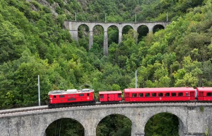 Der kleine Zug von La Mûre in Isère erzählt einen Teil der Geschichte von Matheysine