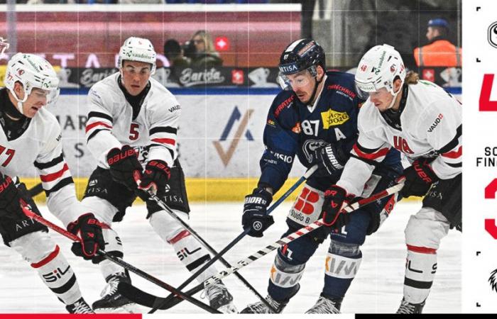 Der LHC kehrt mit 1 Punkt aus der Gottardo Arena – Lausanne HC zurück