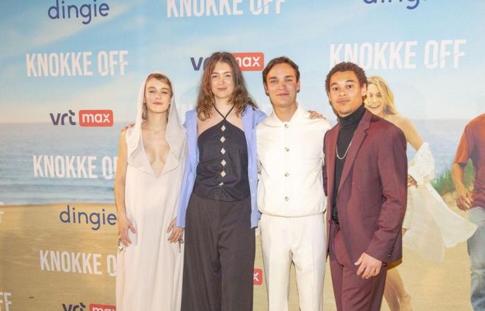 Pommelien Thijs glänzt bei der Premiere von „Knokke off 2“