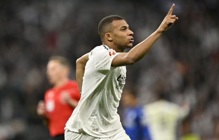 Als Autor eines schönen Tores gegen Getafe findet Kylian Mbappé wieder sein Lächeln und lässt Real Madrid näher an Barça heranrücken