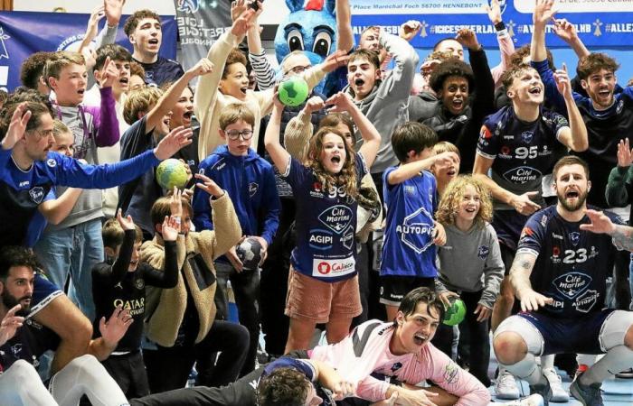 Hennebont-Lochrist Handball gewann das Spiel gegen Ivry, „für Marco“