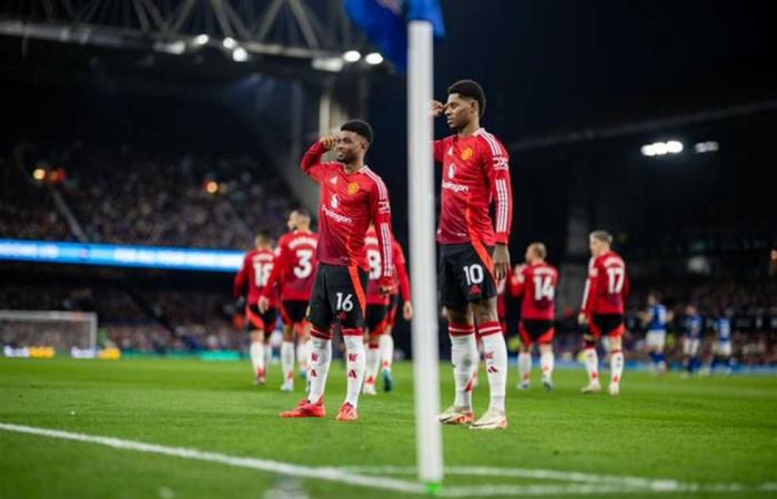 Das Datum des Spiels Manchester United gegen Everton in der englischen Premier League