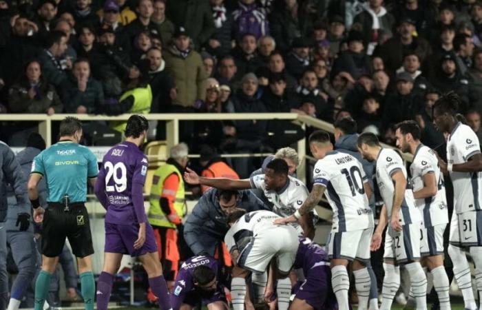 Fiorentina-Spieler Bove bricht während des Spiels gegen Inter zusammen