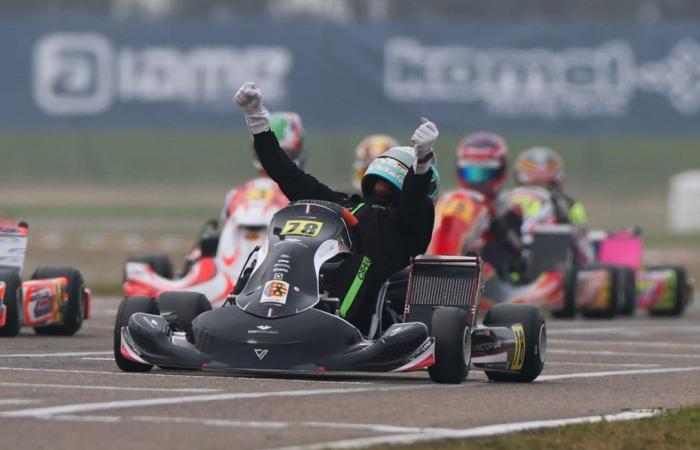 Und zwei Weltmeistertitel für Kenzo Craigie, 14 Jahre alt, Wunderkind im Kartsport!